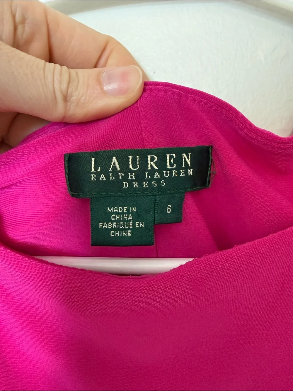 Ralph Lauren Cap-Sleeve Twist-Waist Midi Dress - Fuchsia